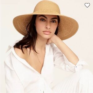 J. Crew textured summer straw hat. NWT.